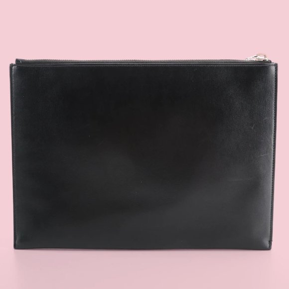 Saint Laurent Leather Medium Zip Pouch - Picture 2 of 11